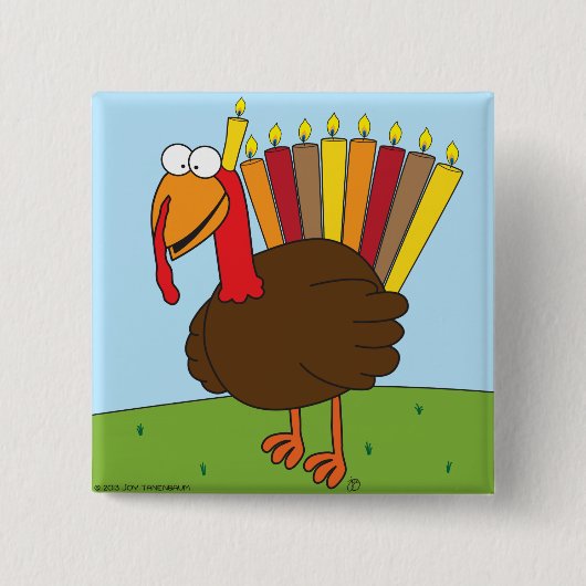 Badge Carré 5 Cm Pin de Menurkey (Devant)