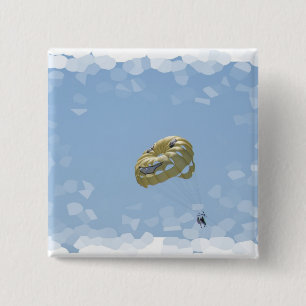 Badge Carré 5 Cm Pin de Parasail