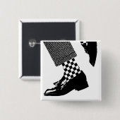 Badge Carré 5 Cm Pin de Ska (Devant & derrière)