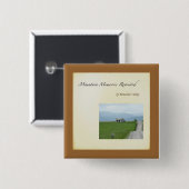 Badge Carré 5 Cm Pin de vallée de Berachah (Devant & derrière)