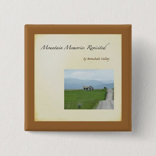 Badge Carré 5 Cm Pin de vallée de Berachah (Devant)