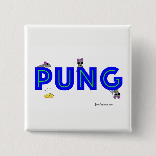 Badge Carré 5 Cm Pin d'heure-milliampère Jongg Pung (Devant)