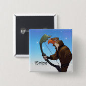 Badge Carré 5 Cm Pin d'iSnipe de légendes de poche (Devant & derrière)