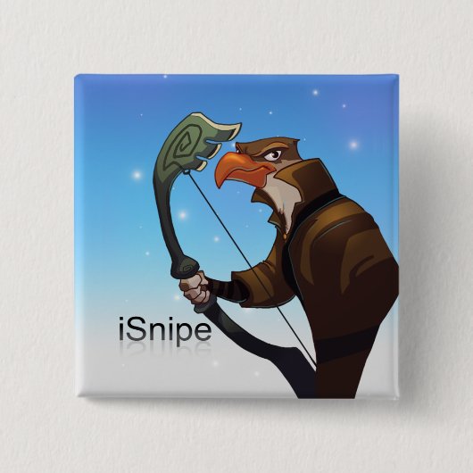 Badge Carré 5 Cm Pin d'iSnipe de légendes de poche (Devant)