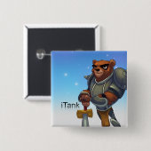 Badge Carré 5 Cm Pin d'iTank de légendes de poche (Devant & derrière)