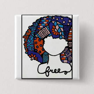 Badge Carré 5 Cm Pin libre