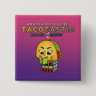 Badge Carré 5 Cm Pin officiel de lecteur de Heather Novak !