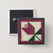 Badge Carré 5 Cm Pin piqué de tulipe de Potholder (Devant & derrière)