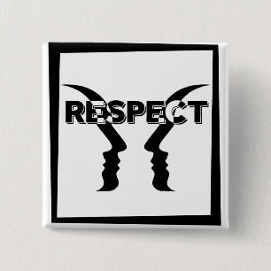 Badge Carré 5 Cm Pin reivindicativo de respeto entre personas.