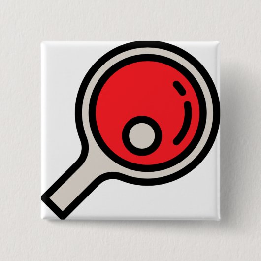 Badge Carré 5 Cm ping-pong (Devant)