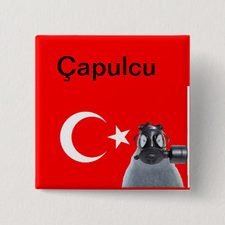 Badge Carré 5 Cm Pingouin de Capulcu