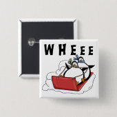 Badge Carré 5 Cm Pingouins T-shirts et cadeaux (Devant & derrière)