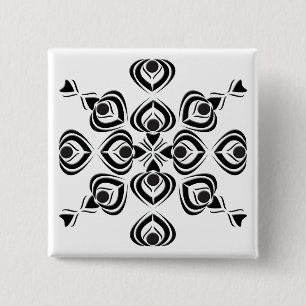 Badge Carré 5 Cm Pique