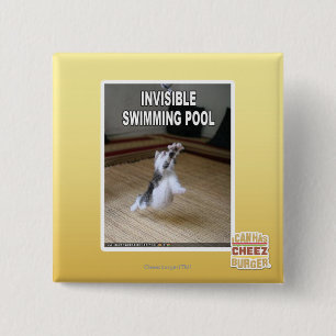 Badge Carré 5 Cm Piscine invisible