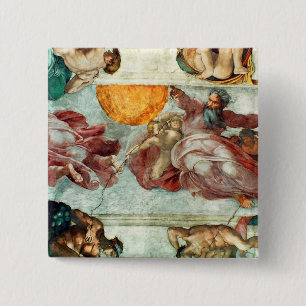 Badge Carré 5 Cm Plafond 3 de chapelle de Sistine