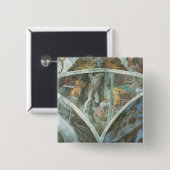 Badge Carré 5 Cm Plafond de chapelle de Sistine : Haman (Devant & derrière)