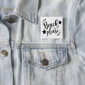 Badge Carré 5 Cm Plage (En situation)