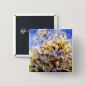 BADGE CARRÉ 5 CM PLAGE (Devant & derrière)