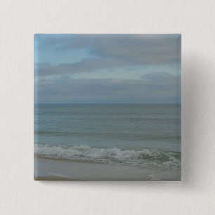 Badge Carré 5 Cm Plage du golfe du Mexique