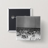 Badge Carré 5 Cm Plage serrée (Devant & derrière)