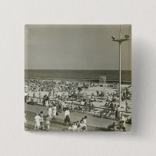 Badge Carré 5 Cm Plage serrée