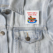 Badge Carré 5 Cm plaisanterie de bordage (En situation)