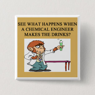 Badge Carré 5 Cm plaisanterie de mélange de chimie