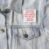 Badge Carré 5 Cm plaisanterie potable (En situation)