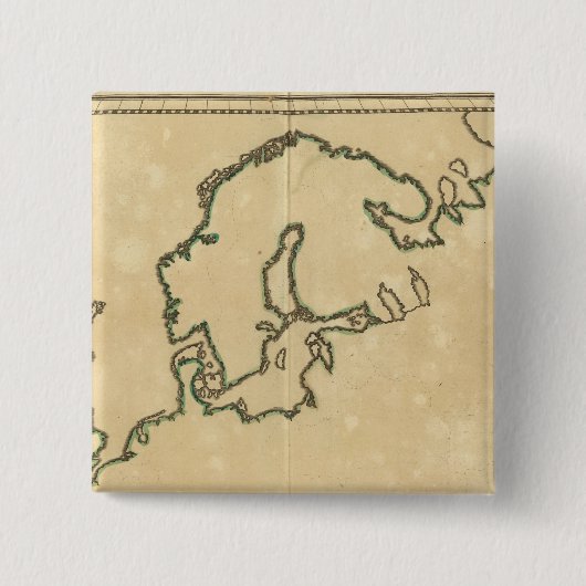 Badge Carré 5 Cm Plan 2 de l'Europe (Devant)