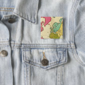 Badge Carré 5 Cm Plan du monde (En situation)