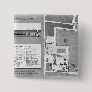 Badge Carré 5 Cm Plan du Port-Royal de Maternite