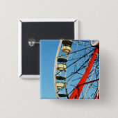 Badge Carré 5 Cm Plan rapproché de roue de Ferris (Devant & derrière)