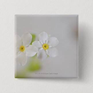 Badge Carré 5 Cm Plan rapproché des fleurs