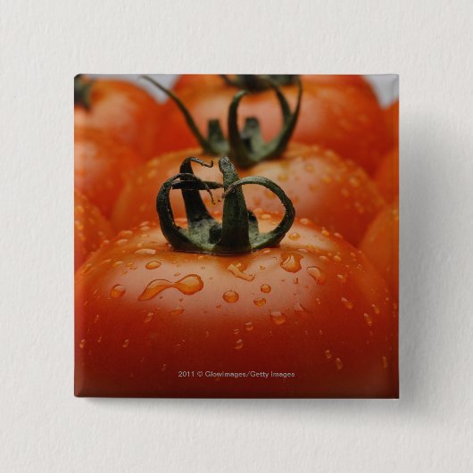 Badge Carré 5 Cm Plan rapproché des tomates 2 (Devant)