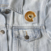 Badge Carré 5 Cm Plan rapproché d'un bagel (En situation)