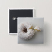 Badge Carré 5 Cm Plan rapproché d'un gâteau (Devant & derrière)