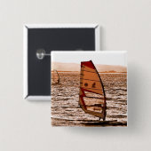 BADGE CARRÉ 5 CM PLANCHE À VOILE (Devant & derrière)