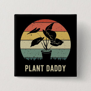 Badge Carré 5 Cm Plante Daddy IV