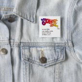 Badge Carré 5 Cm Plante Studios.org (En situation)