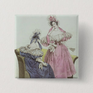 Badge Carré 5 Cm Plat de mode, "salons de Le Follet Courrier