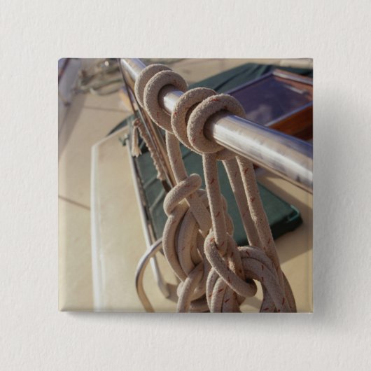 Badge Carré 5 Cm Plate-forme de bateau (Devant)