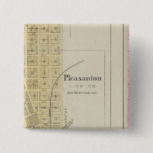 Badge Carré 5 Cm Pleasanton, Mapleton et Hammond, Kansas