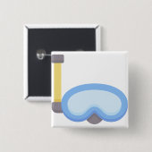Badge Carré 5 Cm Plongée sous-marine (Devant & derrière)