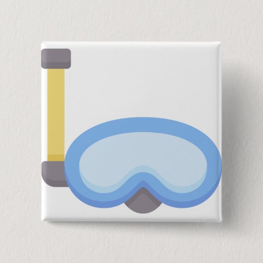 Badge Carré 5 Cm Plongée sous-marine (Devant)
