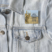 Badge Carré 5 Cm Plus courageux que vous croyez (En situation)