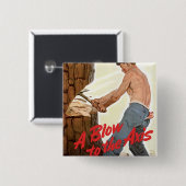 Badge Carré 5 Cm Plus de bois pour l'armée (Devant & derrière)