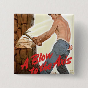 Badge Carré 5 Cm Plus de bois pour l'armée