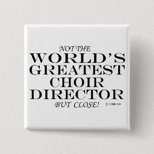 Badge Carré 5 Cm Plus grand directeur Close de choeur