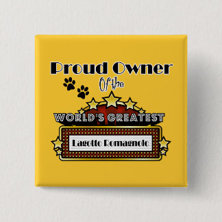 Badge Carré 5 Cm Plus grand Lagotto Romagnolo du monde fier de