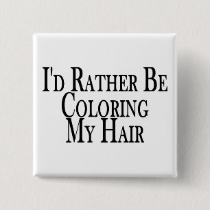 Badge Carré 5 Cm Plutôt colore mes cheveux